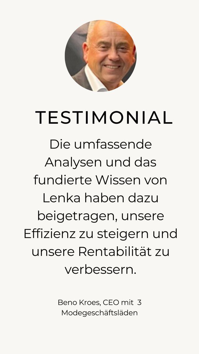 Testimonial von Beno Kroes, CEO mit 3 Modegeschäftsläden